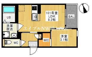 REGALEST 東古松の物件間取画像